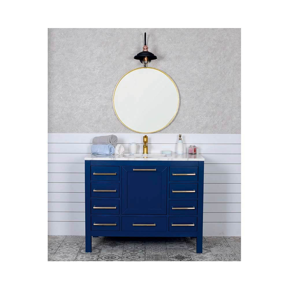 Ashley 42" Navy Blue Bathroom Vanity