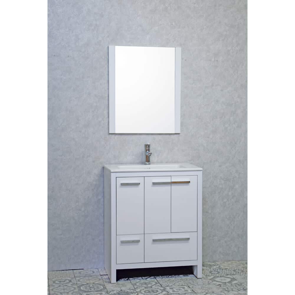 Bianca 28” White Bathroom Vanity