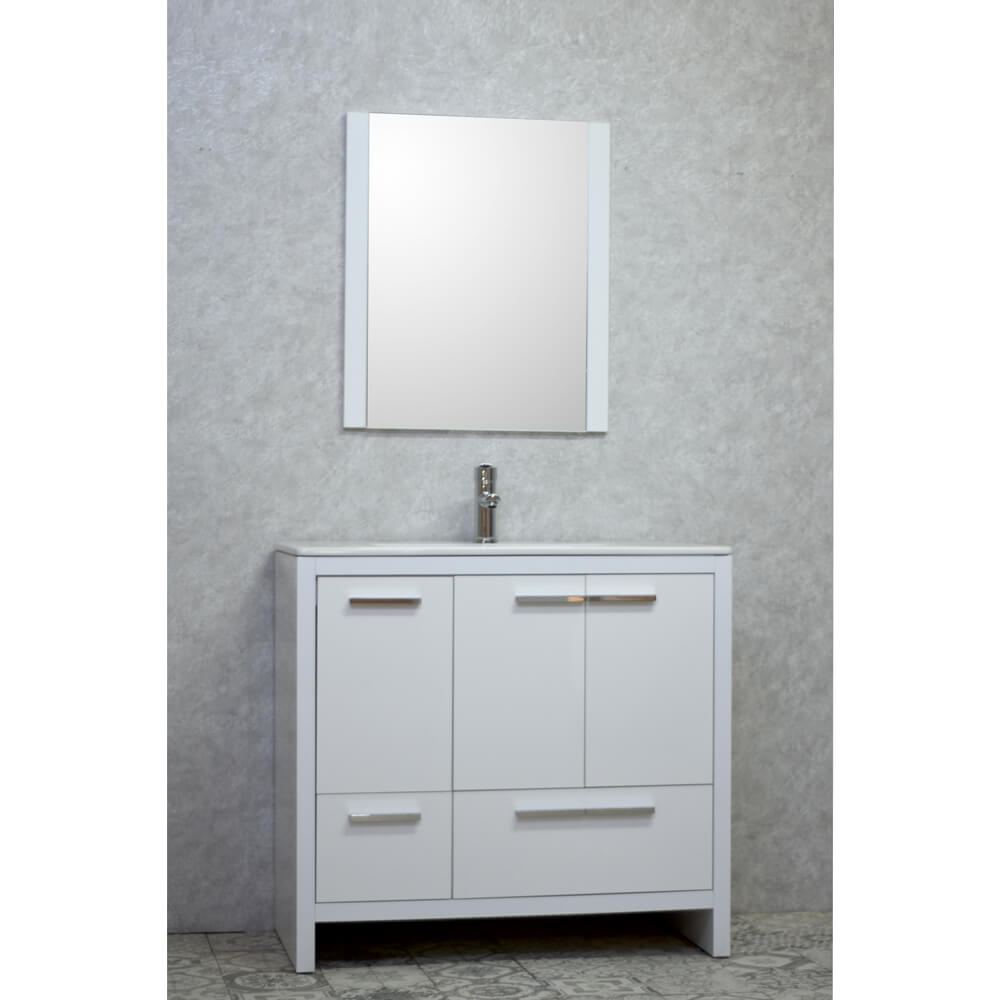 Bianca 36” White Bathroom Vanity