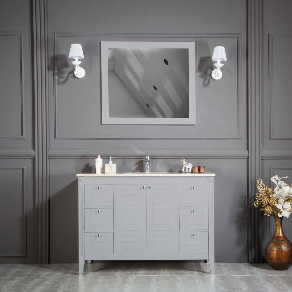 Heaven 48" Light Gray Bathroom Cabinet