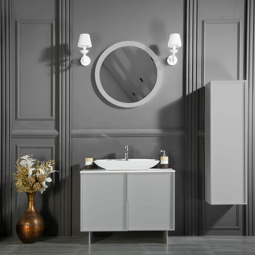 Ida 35 3/4" Light Gray Bathroom Cabinet