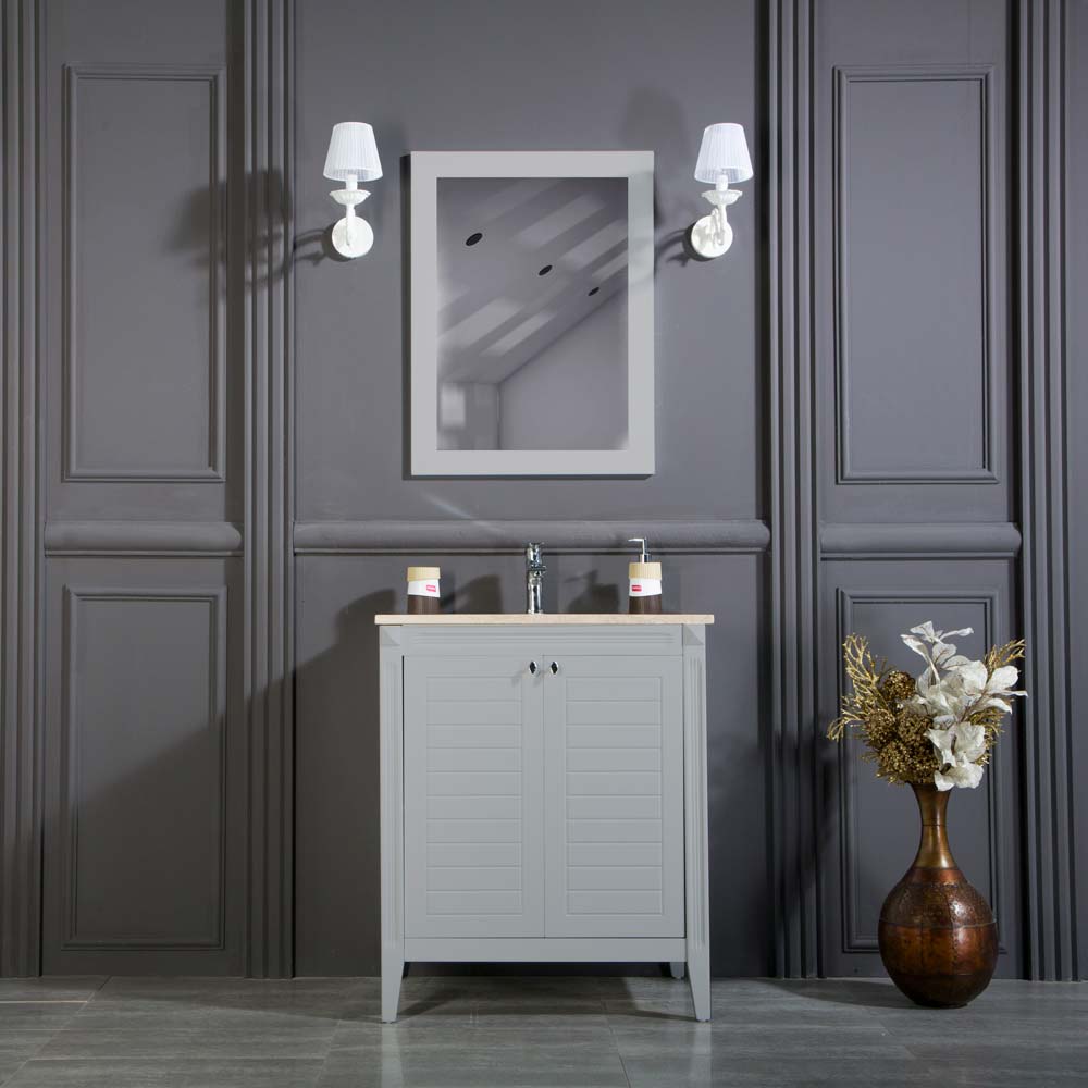 Heaven 30" Light Gray Bathroom Cabinet