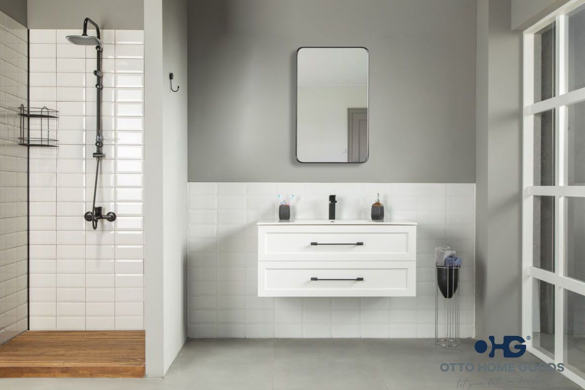 Nova 36" White Bathroom Cabinet